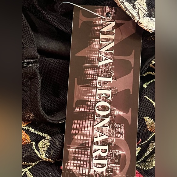 Nina Leonard Black Sheath dress.  Size XL - Picture 9 of 12